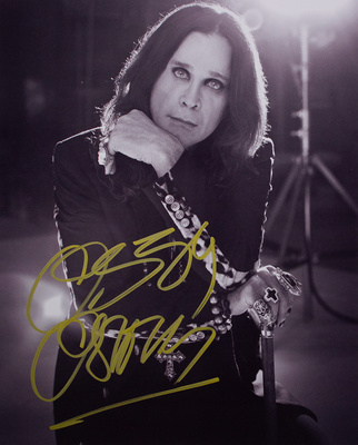 Фотография с автографом легенды рок-музыки Оззи Осборна (Ozzy Osbourne)